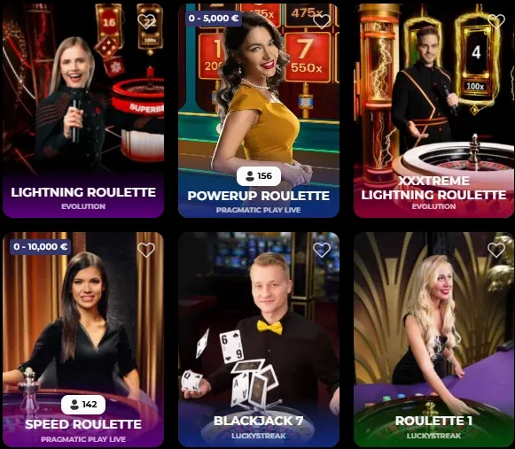 Live casinotafel met professionele dealer in HD-studio