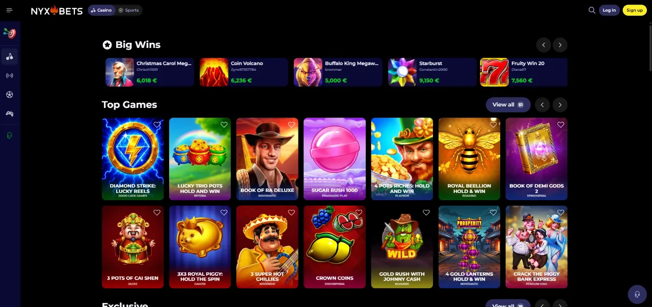 Nyxbets Casino — Het Officiële Online Casino voor Nederlandse Spelers