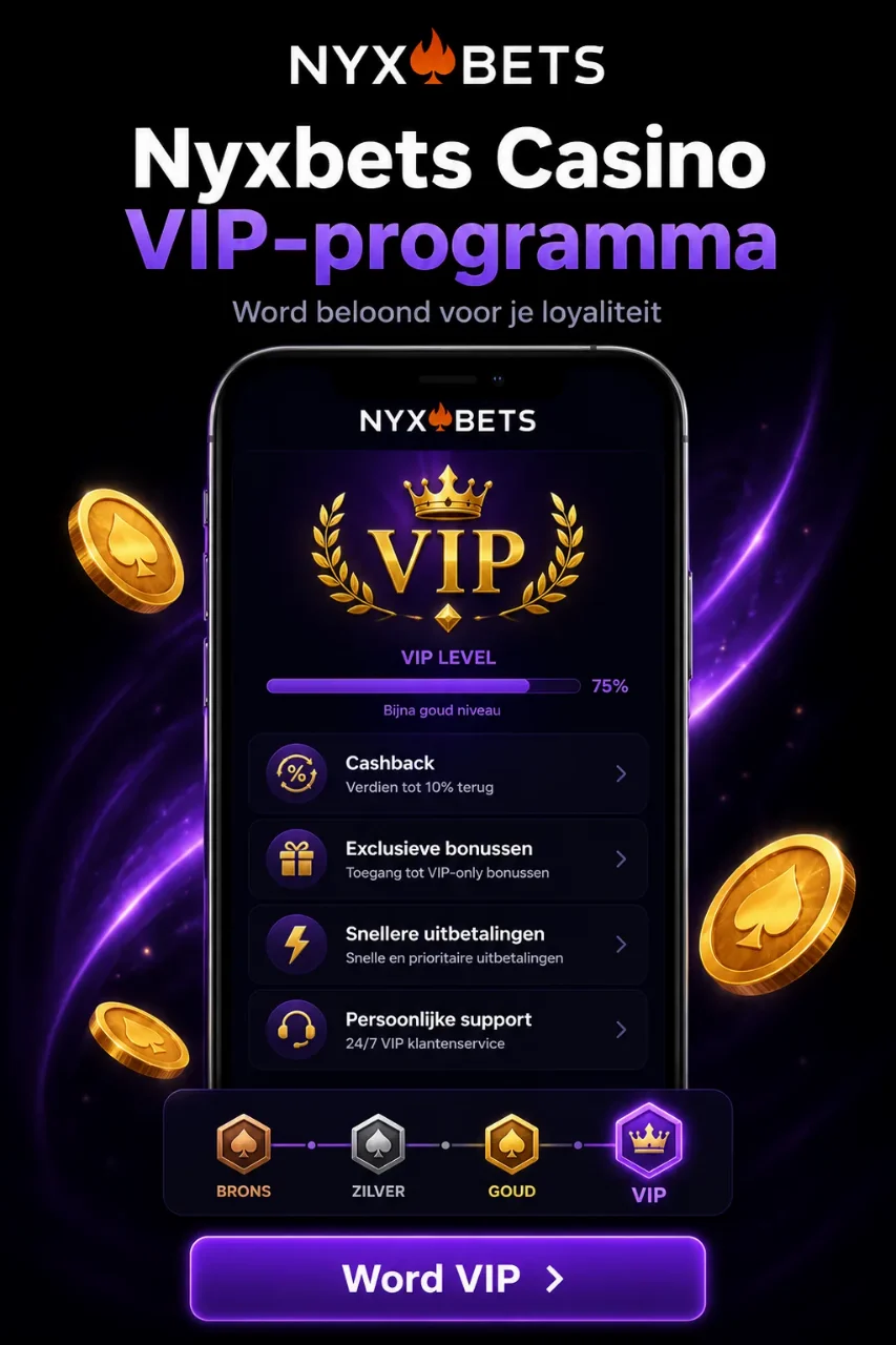 Nyxbets Casino VIP-Programma — Word Beloond voor Jouw Loyaliteit